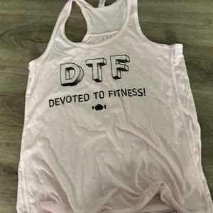 Light pink workout tank